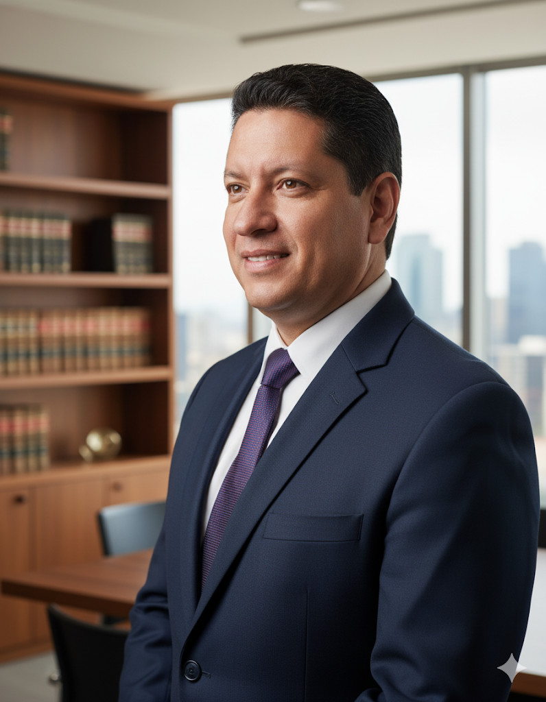 Abogado Carlos patrón abogado de familia en Medellín Un abogado Con experiencia en Derecho laboral en Medellín en la imagen del Dr Carlos patron en su oficina en Medellín